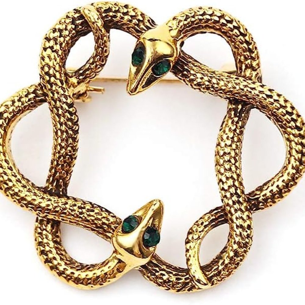 Zara Gold Cobra Snake Brooches